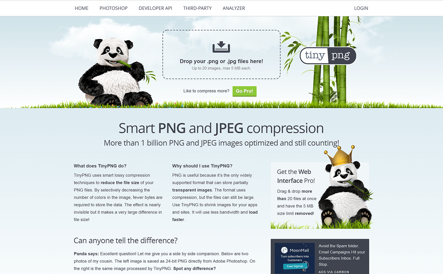 TinyPNGのサイトで圧縮する方法